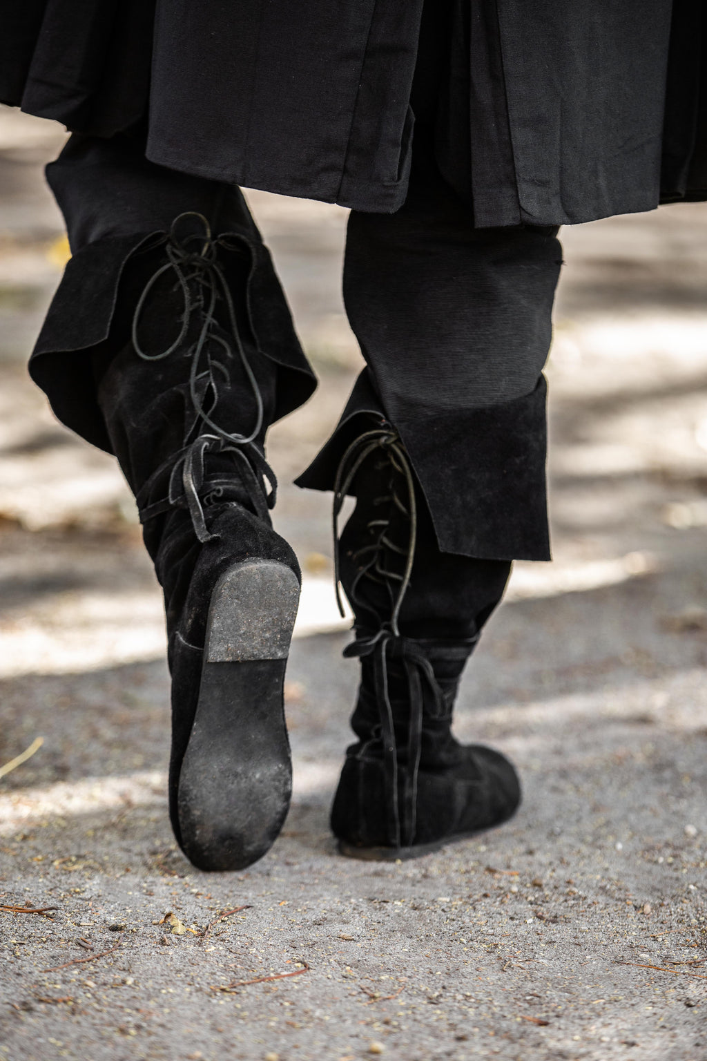Bottes pirate médiévales en cuir – Geoffrey