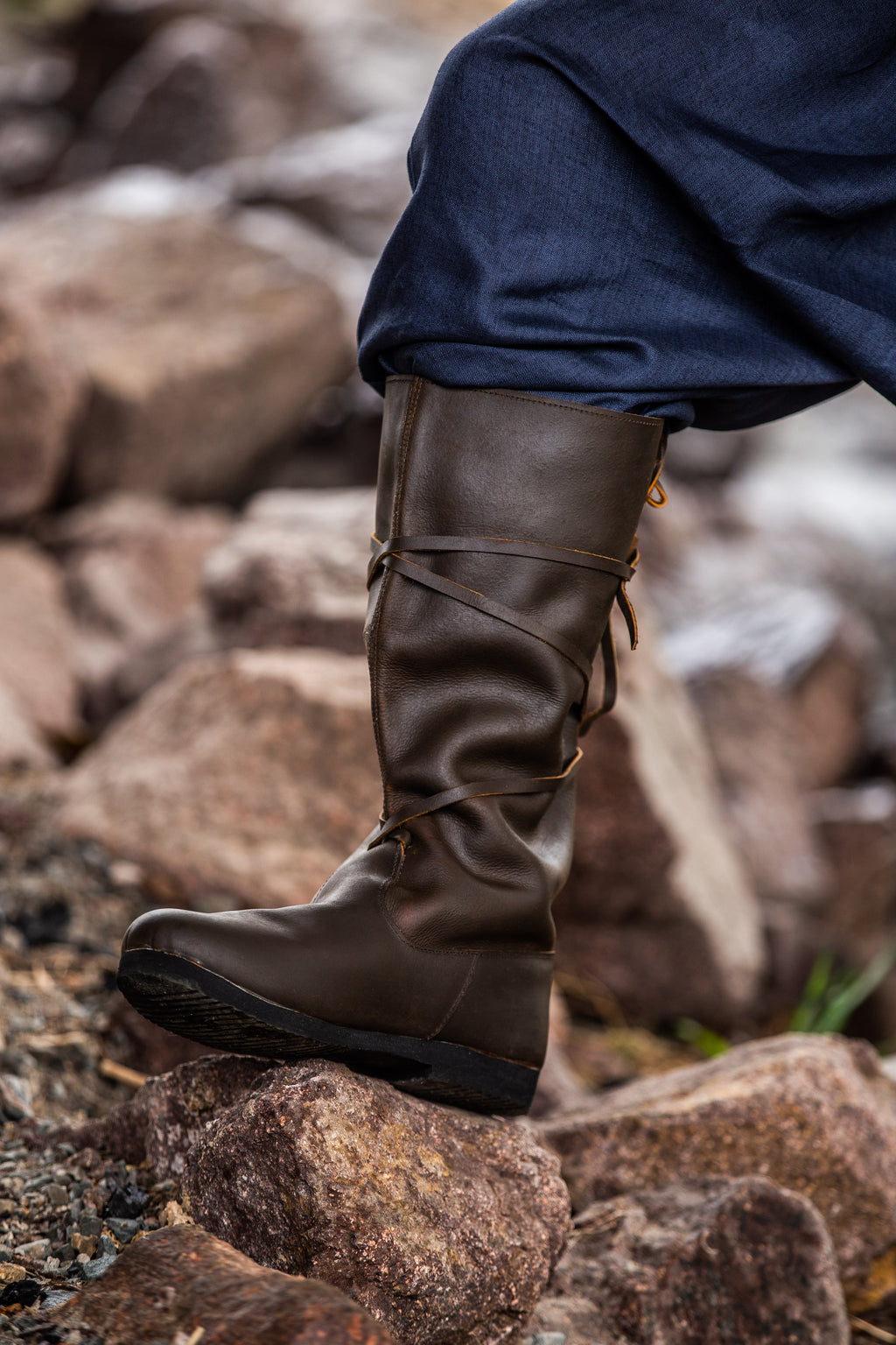 Bottes viking en cuir pour homme – Ole