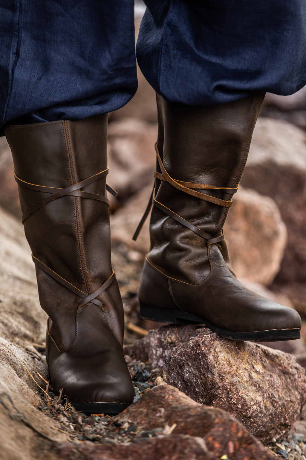 Bottes viking en cuir pour homme – Ole