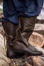 Bottes viking en cuir pour homme – Ole