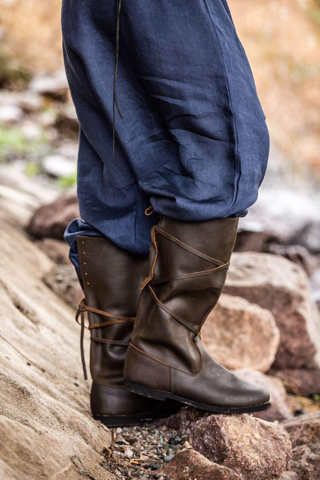 Bottes viking en cuir pour homme – Ole
