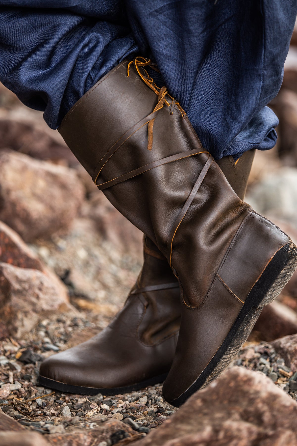 Bottes viking en cuir pour homme – Ole