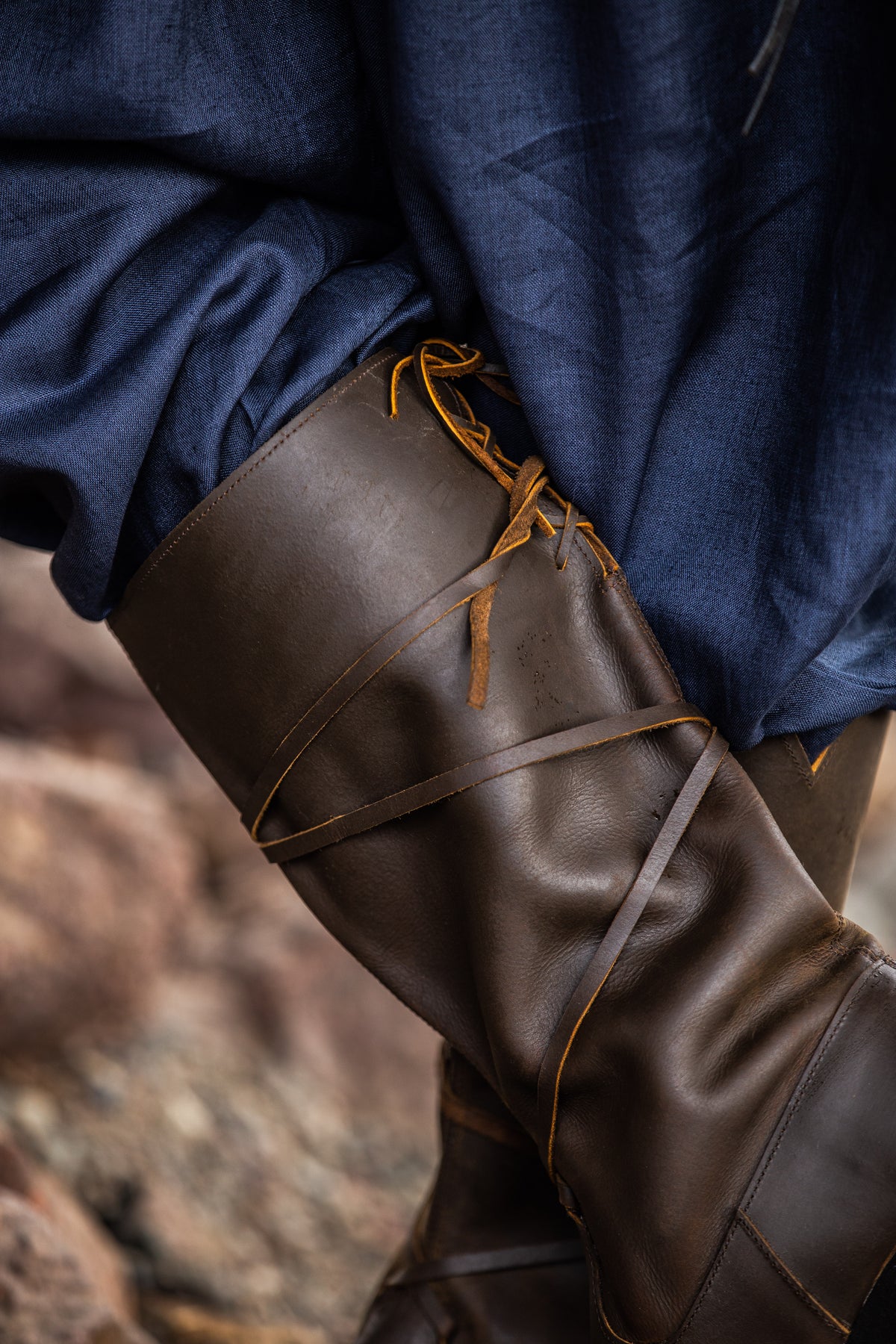 Bottes viking en cuir pour homme – Ole