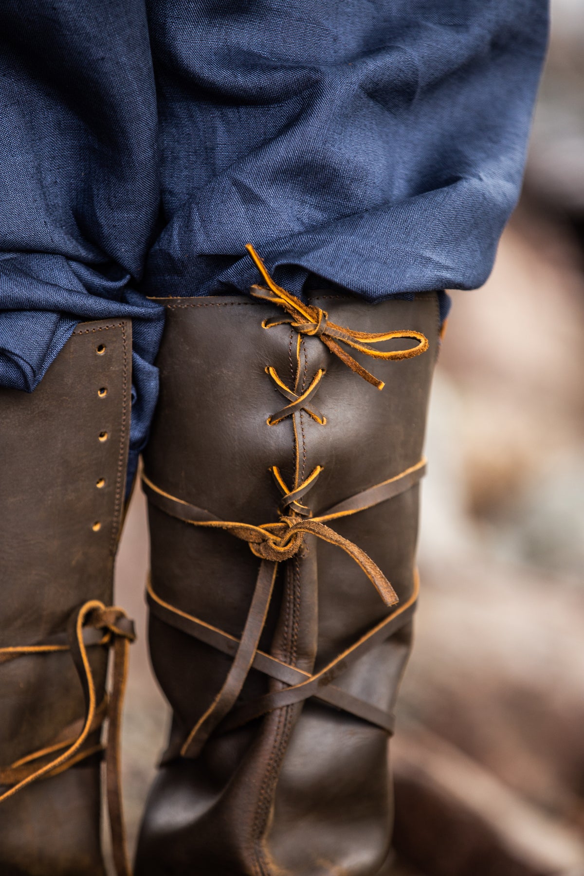Bottes viking en cuir pour homme – Ole