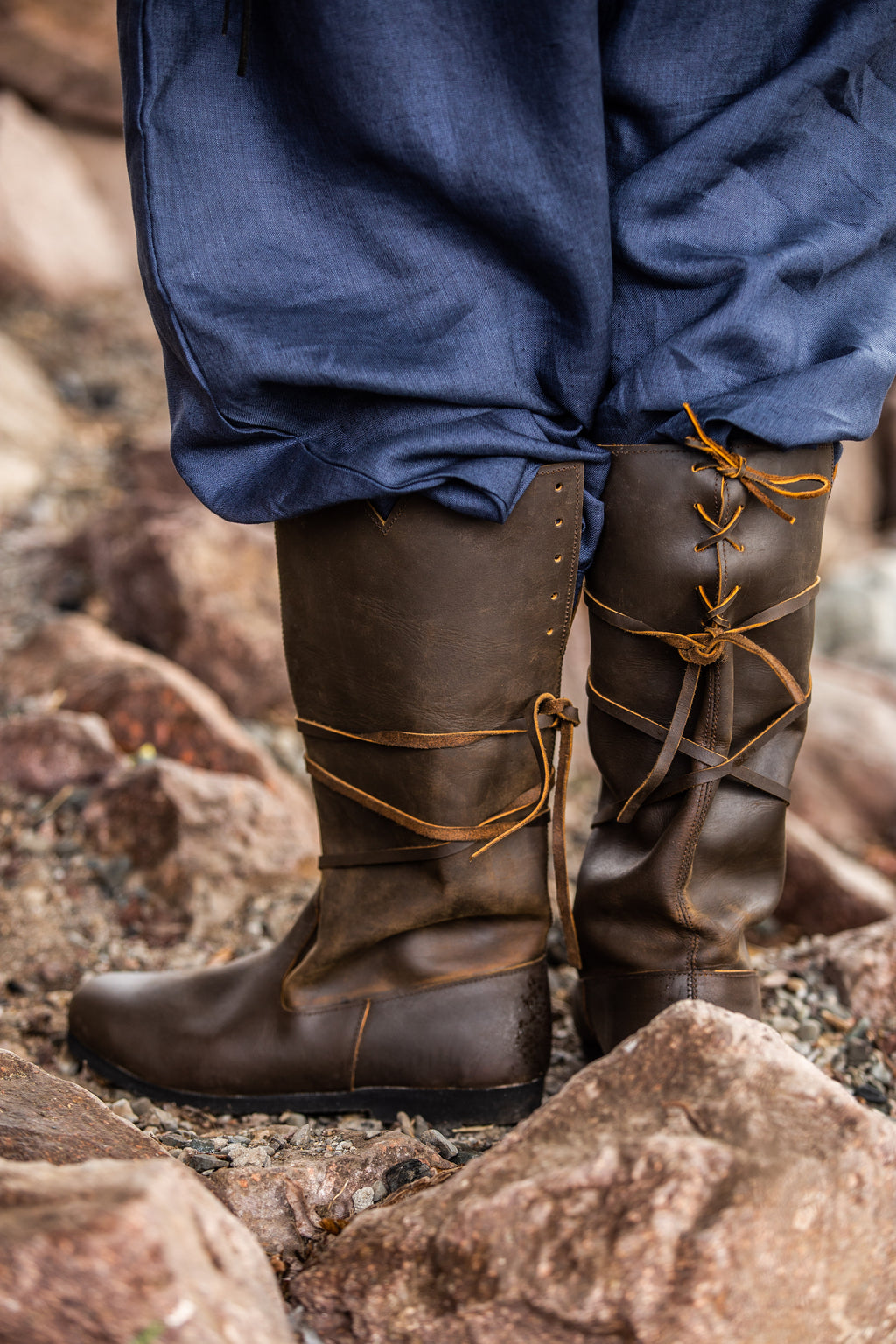 Bottes viking en cuir pour homme – Ole
