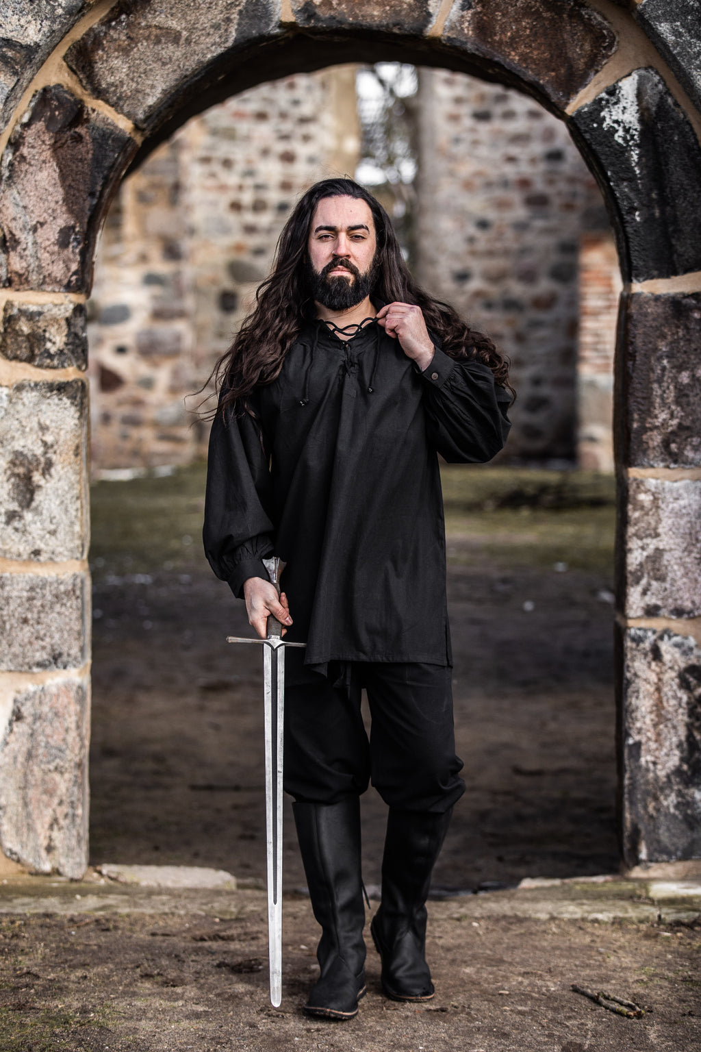 Chemise médiévale longue pour homme – Ulrich