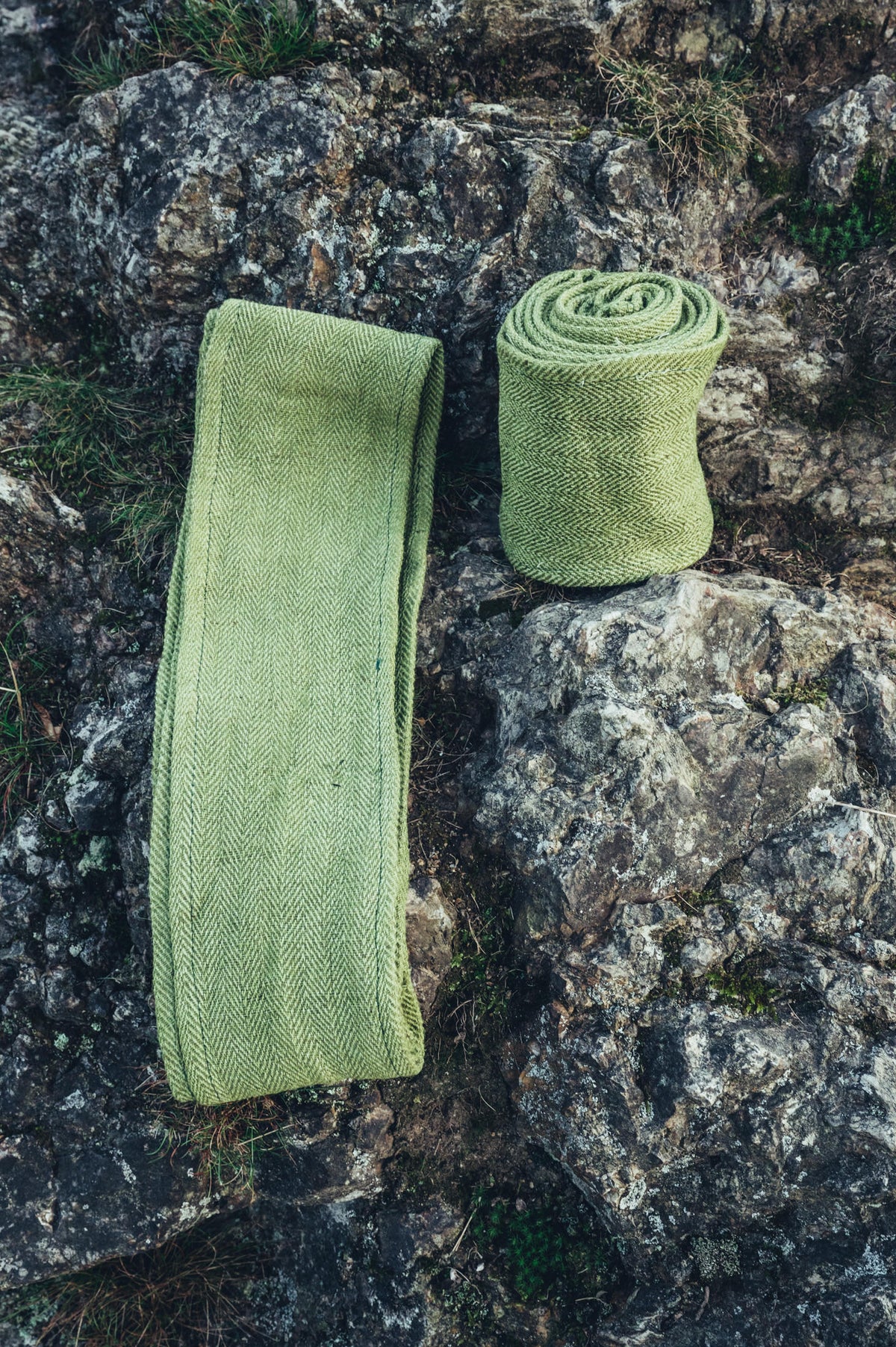 Bandes molletières médiévales à chevrons – Jannik