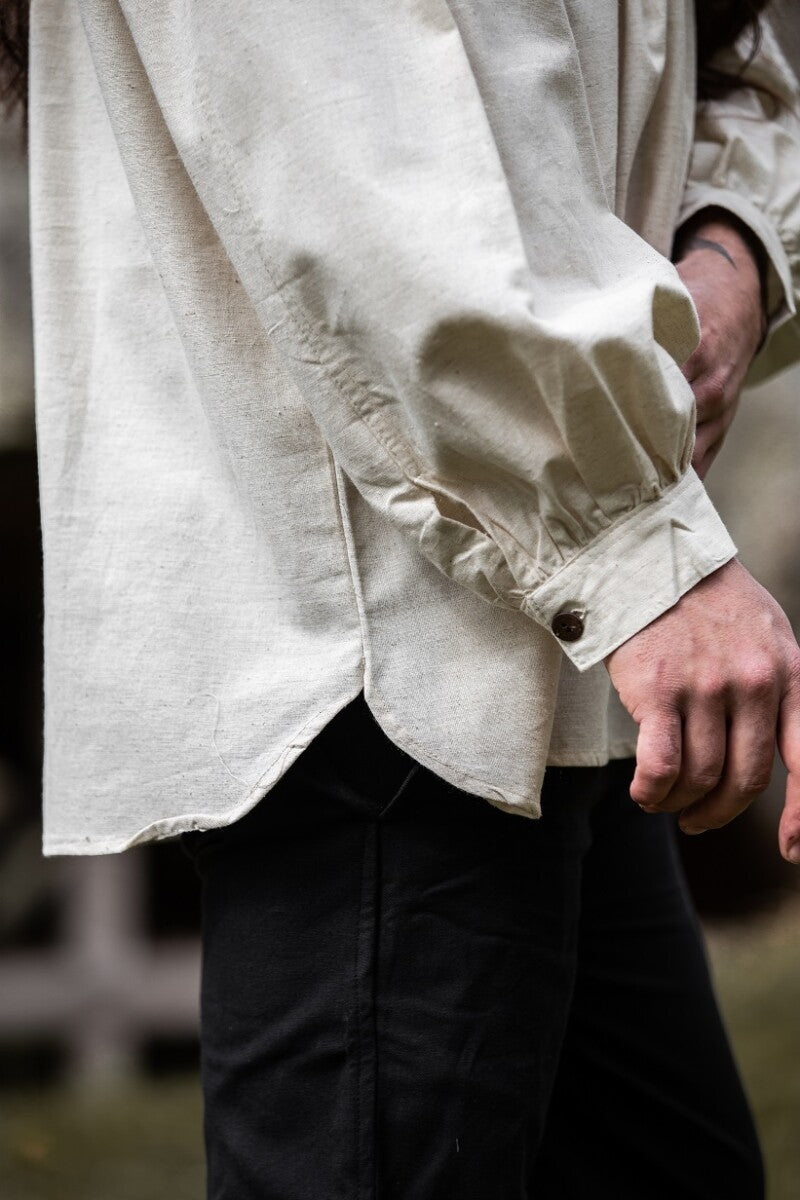 Chemise médiévale à boutons en bois – Oswald