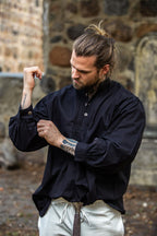 Chemise médiévale à boutons en bois – Oswald