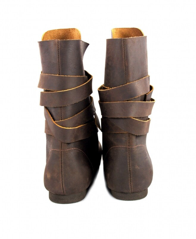 Bottes viking en cuir nubuck – Floki