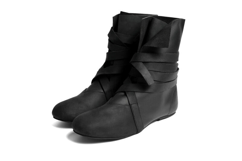 Bottes viking en cuir nubuck – Floki