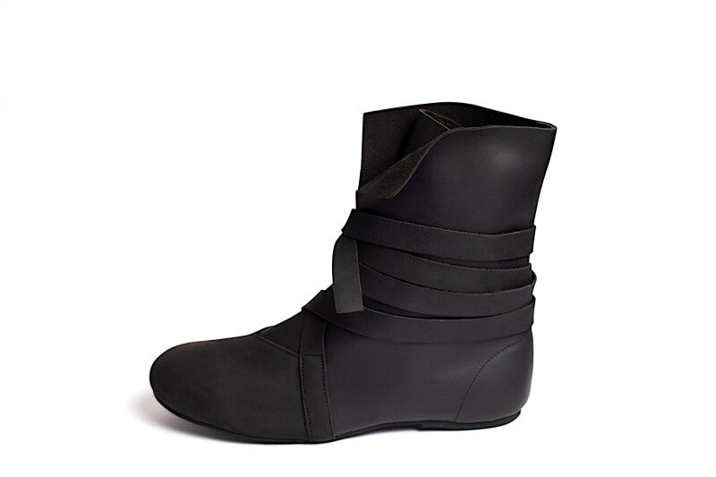 Bottes viking en cuir nubuck – Floki