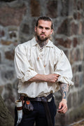 Chemise pirate médiévale à lacets – Artur