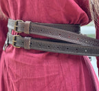 Ceinture double viking en cuir – Axel