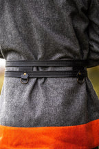 Ceinture double viking en cuir – Axel