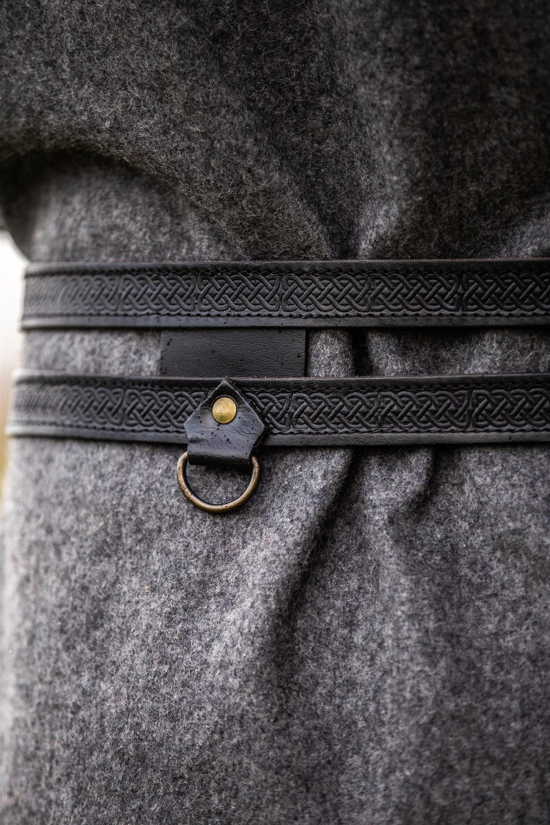 Ceinture double viking en cuir – Axel