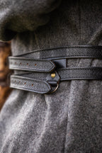 Ceinture double viking en cuir – Axel
