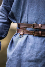 Ceinture double viking en cuir – Ubbe
