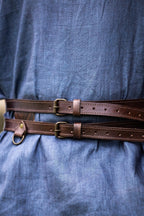 Ceinture double viking en cuir – Ubbe