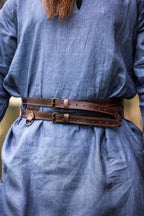 Ceinture double viking en cuir – Ubbe