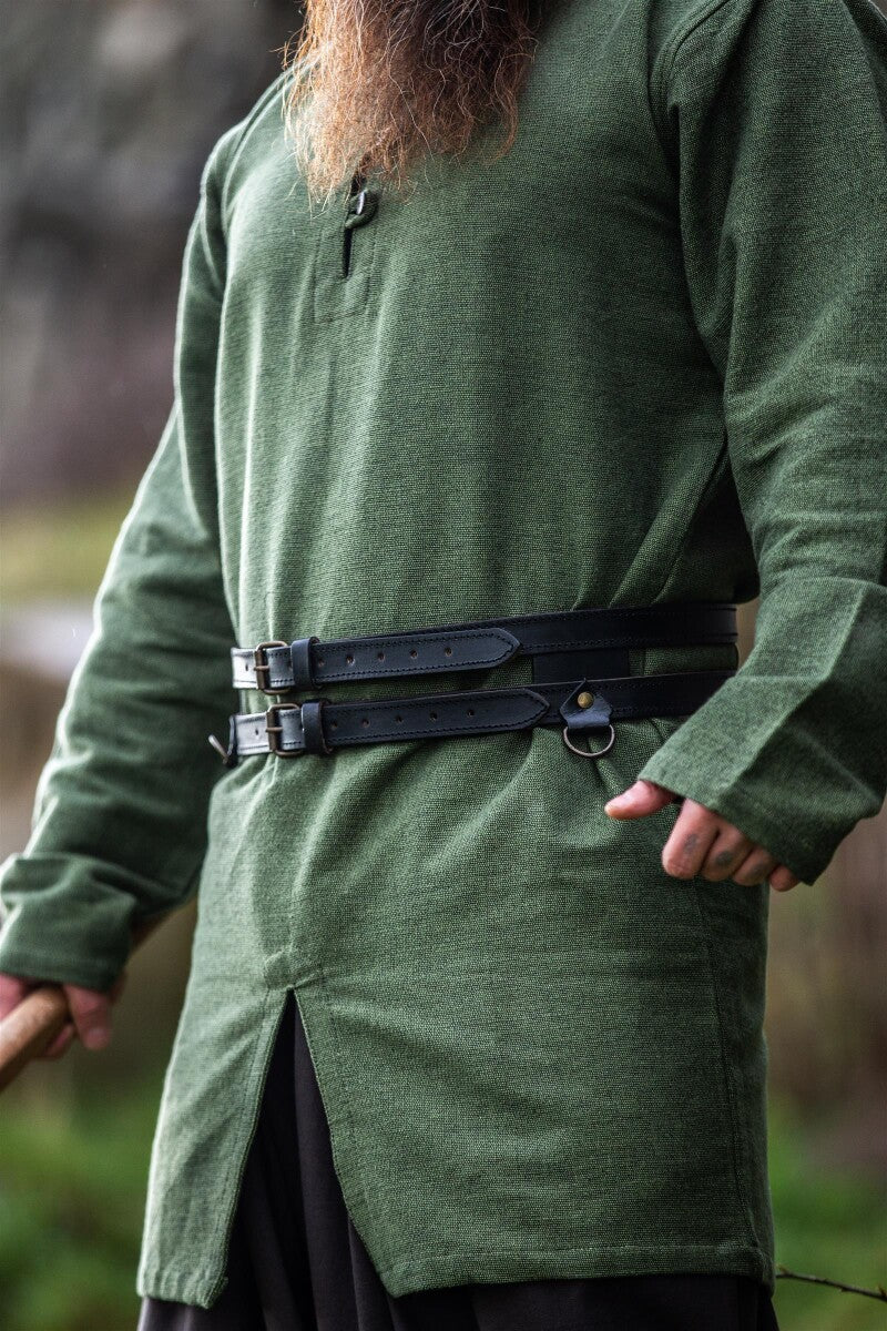 Ceinture double viking en cuir – Ubbe