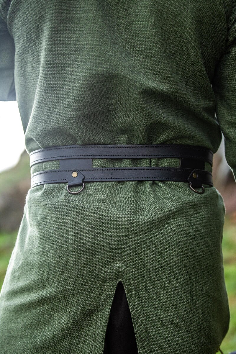 Ceinture double viking en cuir – Ubbe