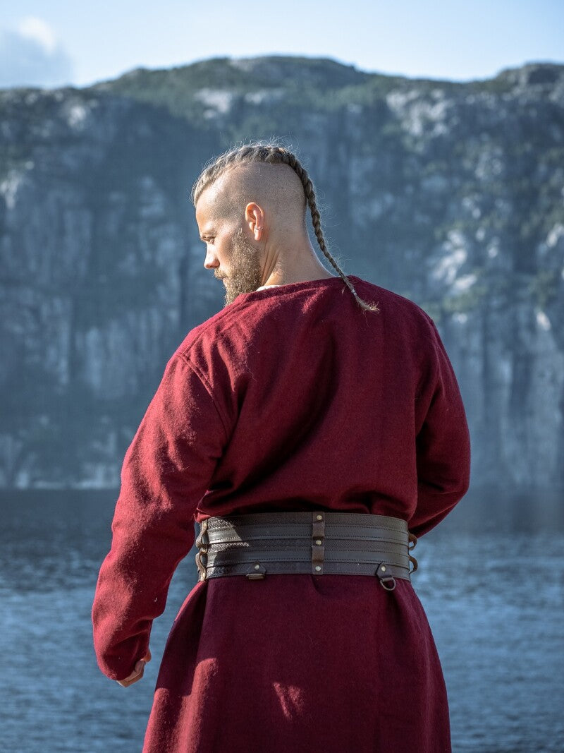 Tunique viking en laine à rabat – Balder